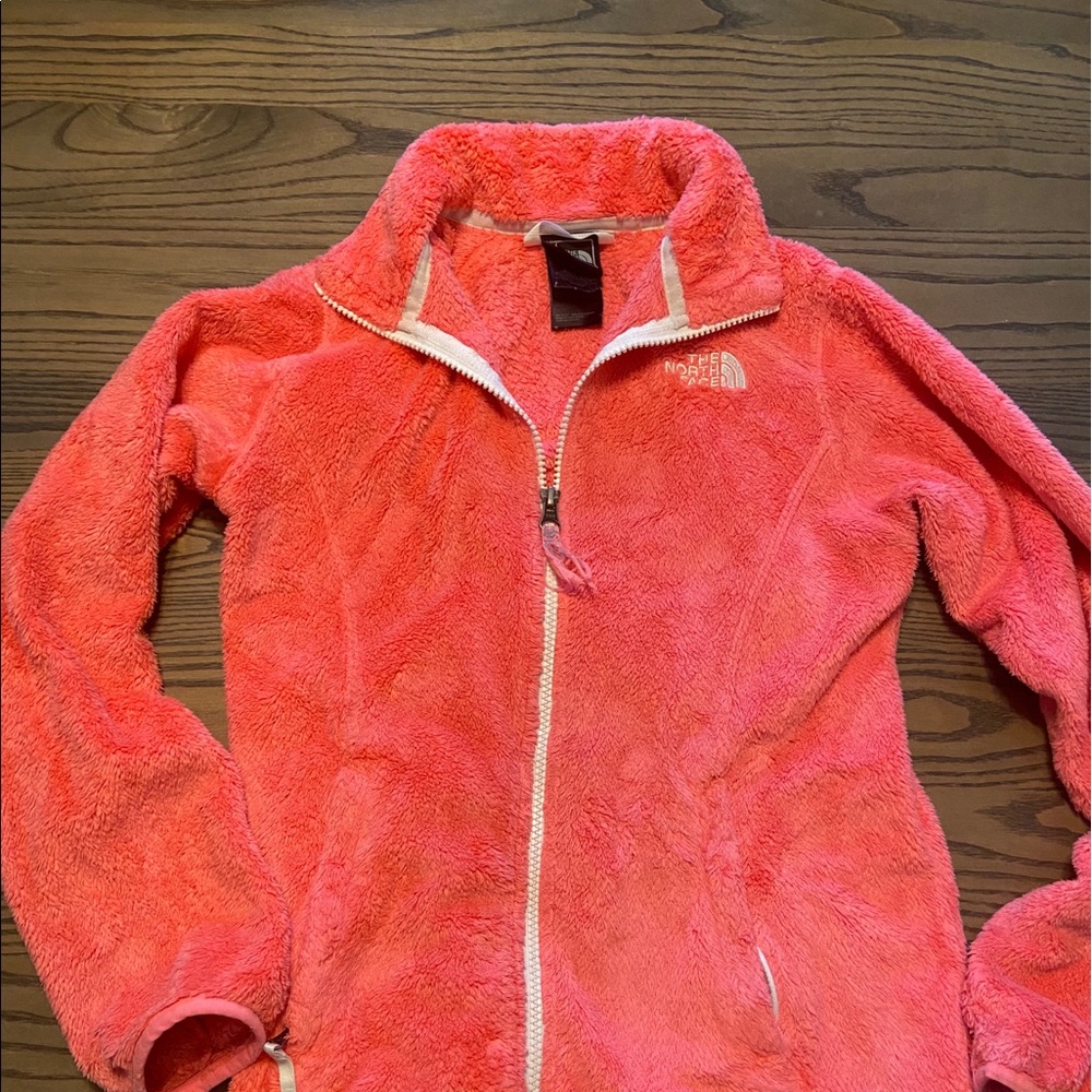 Bright pink North Face zip up!
